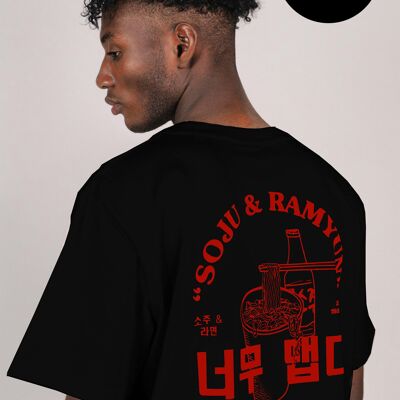 SOJU & RAMYUN BLACK T-shirt
