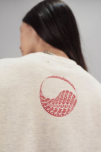 Sweat BARCELONA X SEOUL LOGO ROUGE 4