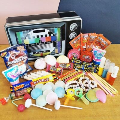 Gift Box: "Mire tv" box - Candy from the 80s