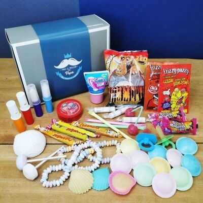 Bonbon Papa box - "For the best of dads": retro 80s candy box