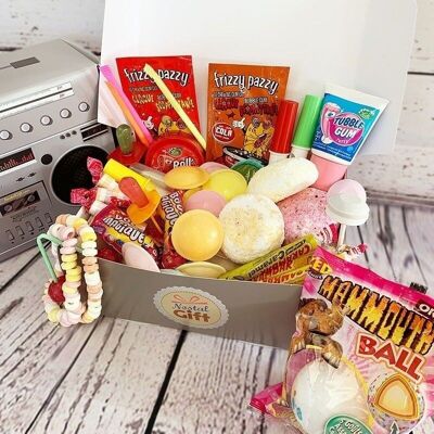 Boombox Geschenkset: 80er Candy Box