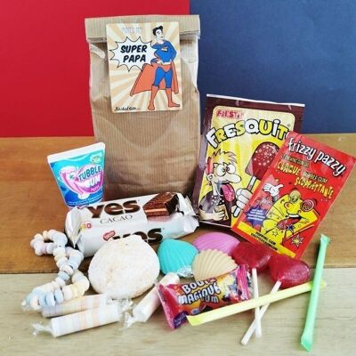 Candy Bag aus den 80ern - Für einen super Papa! Superheld !