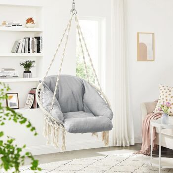 Chaise suspendue avec coussins 5