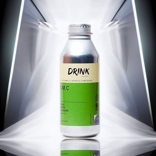 Drink Waters Basilic Menthe Concombre - 470ml - Bouteille Aluminium