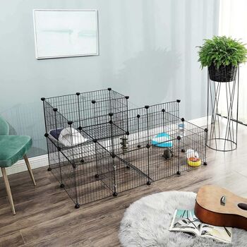 Cage grillagée en métal pour petits animaux 5