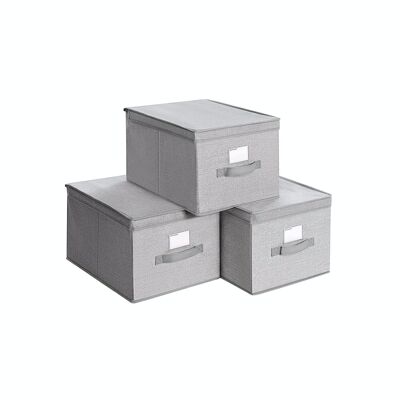 Set of 3 collapsible boxes