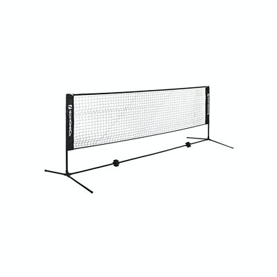 Height adjustable badminton net with stand