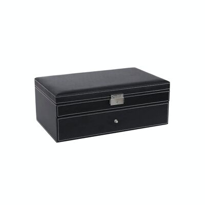 Jewelery box with watch compartments