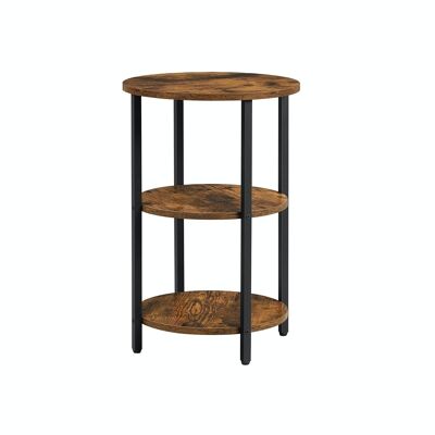 Side table with 3 shelves