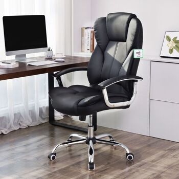 Chaise de bureau avec assise large 4