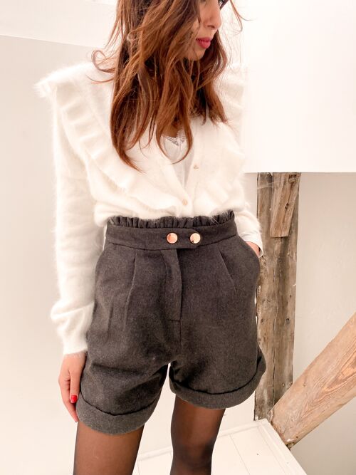 Short flanelle anthracite - Maia