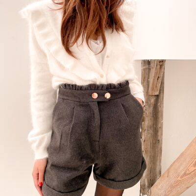 Short flanelle anthracite - Maia