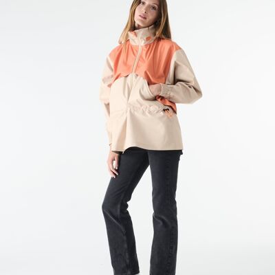 Coupe vent SASHA - Beige & Orange