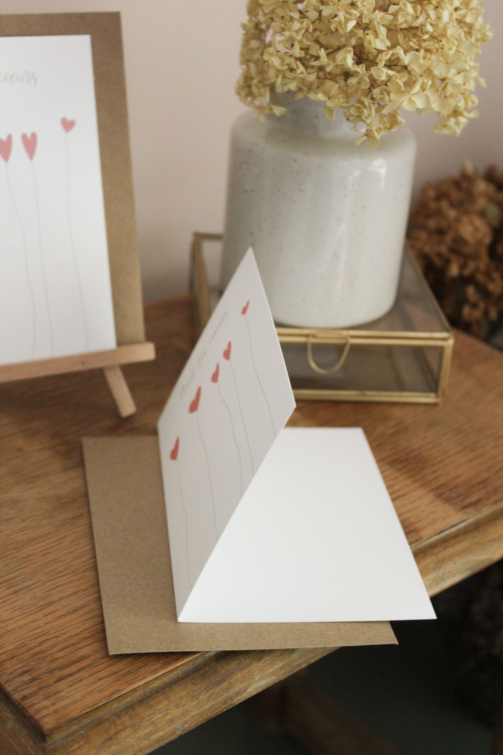 Cartolina con patta Haut les coeurs