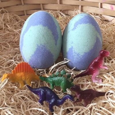 Dinosaur Egg Bath Bomb - Toy Dinosaur Inside