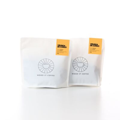 VIRUNGA - DR KONGO - 500 g 2 x 250 g - FRANZÖSISCHE PRESSE/CAFÉTIERE