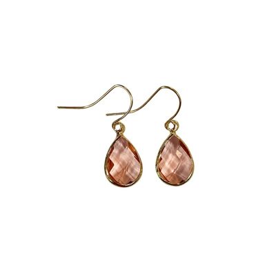 Teardrop earring small copper - gold