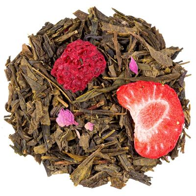 Organic Jiangkou Green Tea | Strawberry Raspberry Flavor