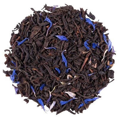 Blauer Earl Grey Schwarztee aus biologischem Anbau