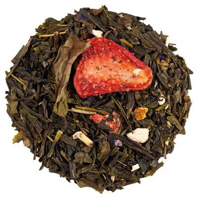 Organic Lolita Green Tea | Strawberry Orange Violet Flavor