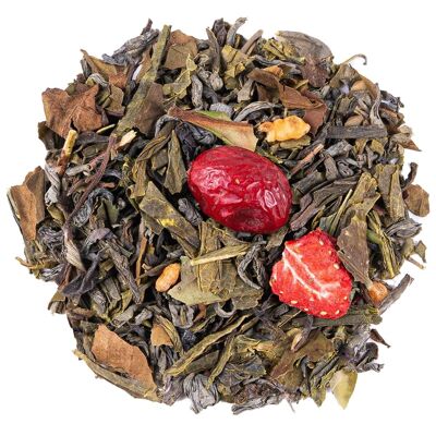 Tè verde di piaceri sensuali organici | Gusto Fragola Mirtillo Rosso