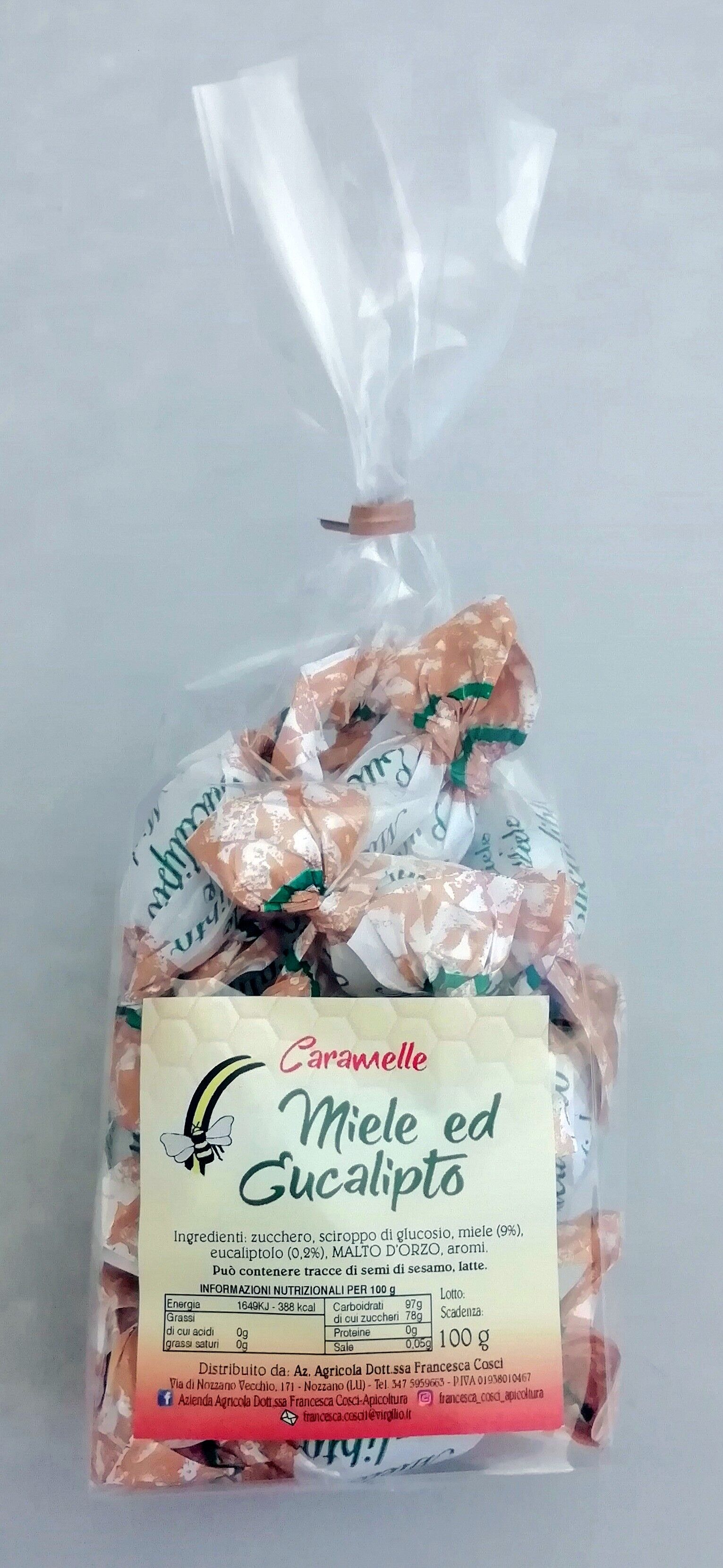 Caramelle miele e eucalipto