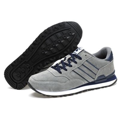 Sneakers men | gray | pvc | mesh | sporty | various sizes