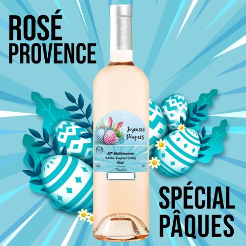 Vin Cadeau "Spécial Pâques" - IGP Méditérrannée ROSE 75cl