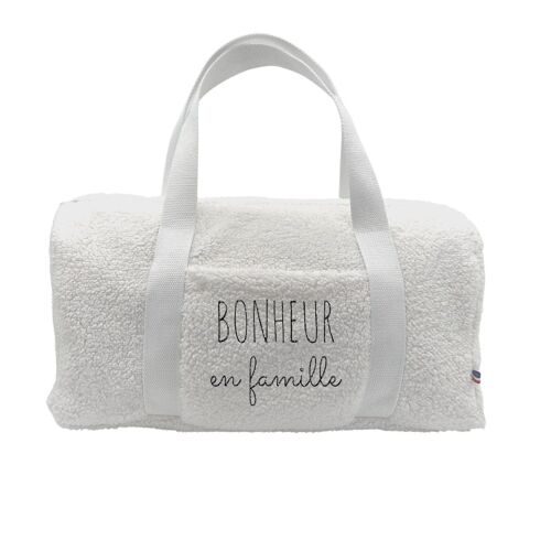 Sac week-end sherpa "Bonheur en famille"