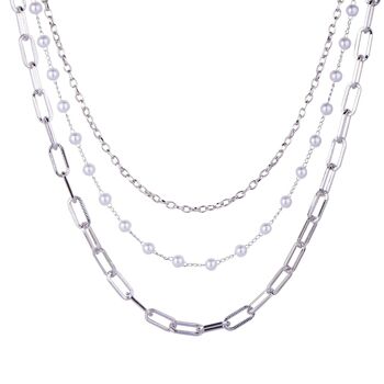 Collier Court Alesha Fausses Perles DN2492R