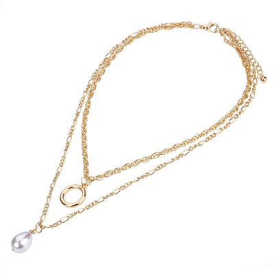 Alesha Faux Pearls Short Necklace DN2495K