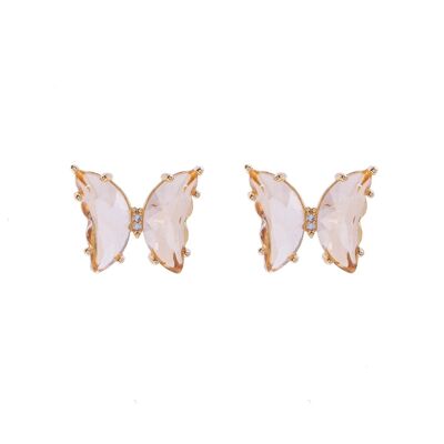 Boucles d'oreilles à tige en cristal en alliage de base Ariana DE1004B