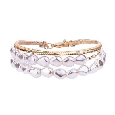 Audrey Faux Pearls Clasp Bracelet DB2040K