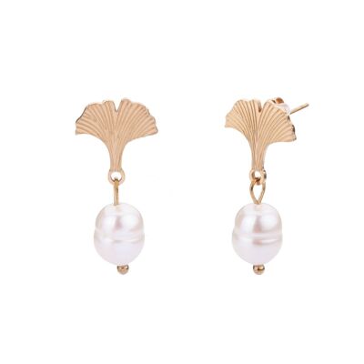Audrey Faux Pearls Crystal Post Earrings DE1012K
