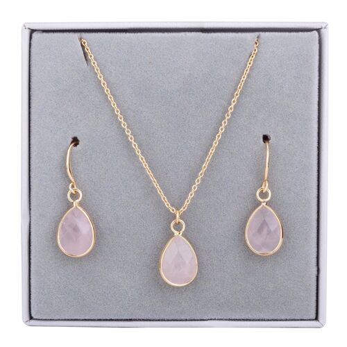 Boxed Base Alloy Semi-Precious Stone Set Set DG0057D