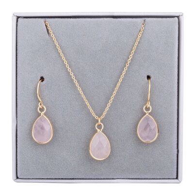 Boxed Base Alloy Semi-Precious Stone Set Set DG0057D