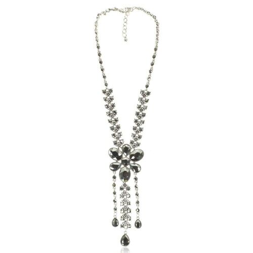 Edith Crystal Vintage Statement Short Necklace DN1936A