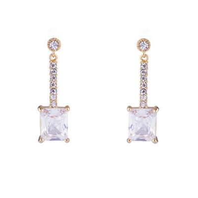 Boucles d'oreilles Elizabeth Base Alliage Crystal Post DE0293K