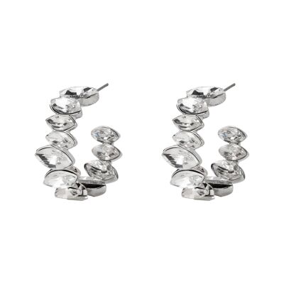 Boucles d'oreilles Elizabeth Base Alliage Crystal Post DE1045R