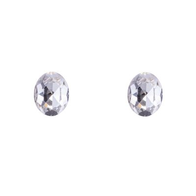 Pendientes de tuerca de cristal de aleación base Elizabeth DE0549R