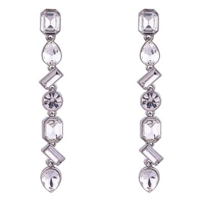 Boucles d'oreilles Elizabeth Base Alliage Crystal Post DE1047R