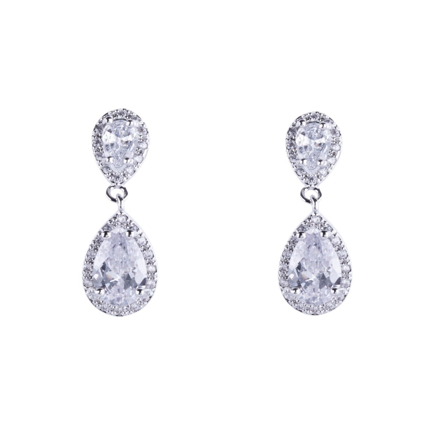 Boucles d'oreilles Elizabeth Base en alliage de zircone cubique DE0522R
