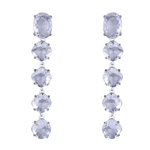 Elizabeth Crystal Post Earrings DE1023R