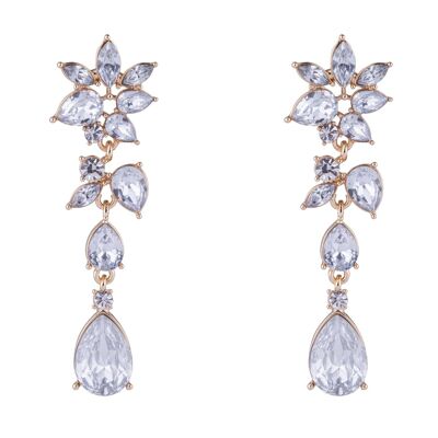 Elizabeth Crystal Post Earrings DE1046K