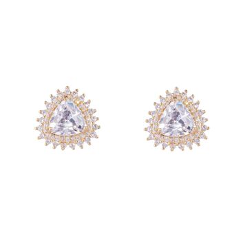 Elizabeth Cubic Zirconia Boucles d'oreilles clip DE1013K