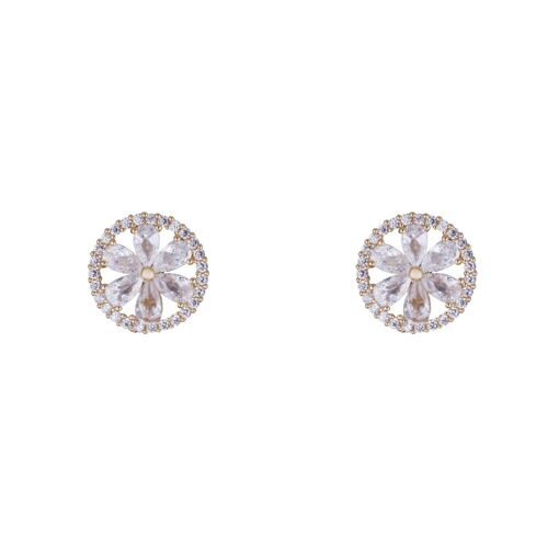 Elizabeth Cubic Zirconia Clip On Earrings DE1014K