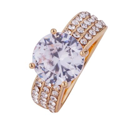 Elizabeth Cubic Zirconia Fixed Sizing Ring DR0452K