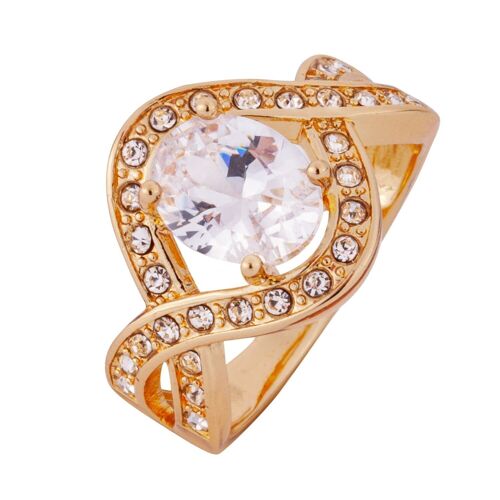 Elizabeth Cubic Zirconia Fixed Sizing Ring DR0454K