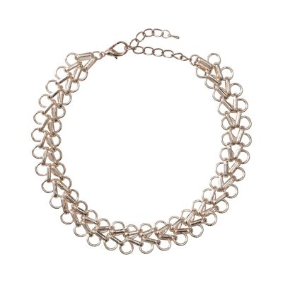 Geo Base Alloy Choker Necklace DN1709S