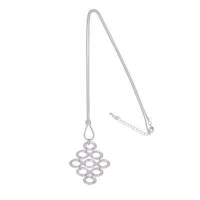 Geo Base Alloy Long Necklace DN1357S